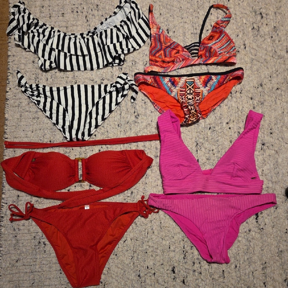 La Vie En Rose, Ripcurl, AMUSE SOCIETY, etc Multicolor Bikini Sets Size S